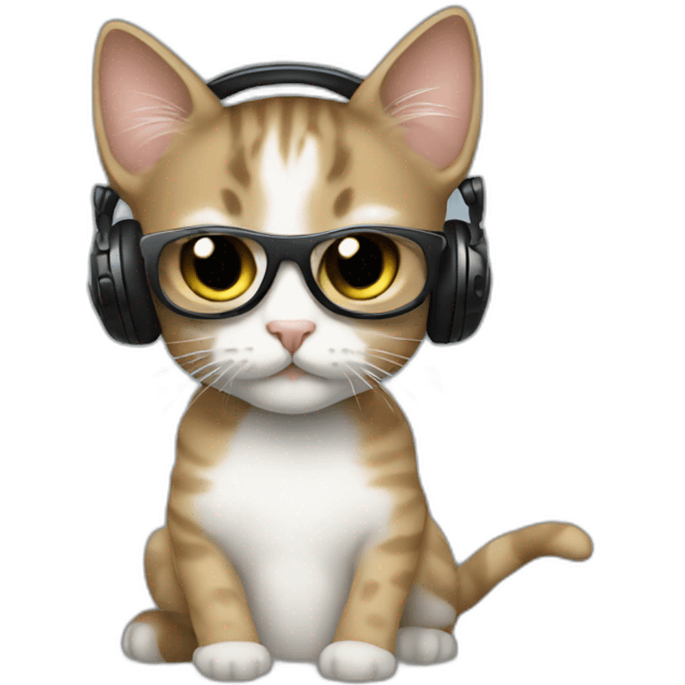 Dj kitten emoji