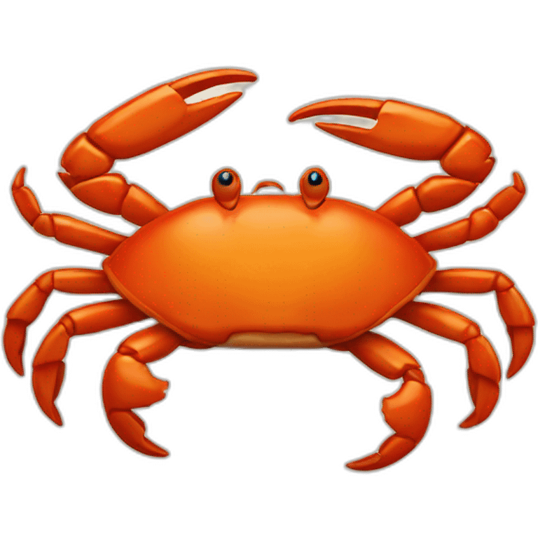 Spinning crab emoji