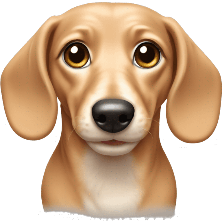 mini cream dachshund emoji