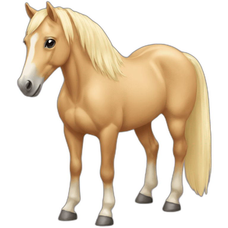 Palomino horse emoji