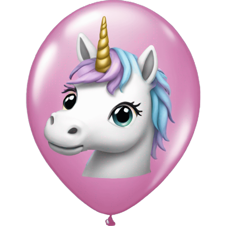 Unicorn balloon emoji