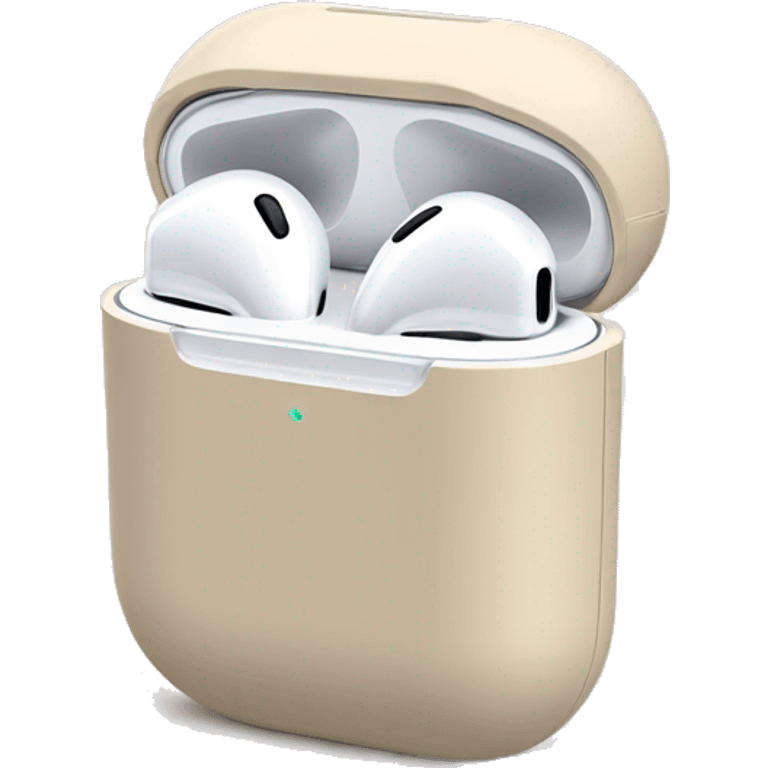 Beige coloured AirPod max headphones no human  emoji