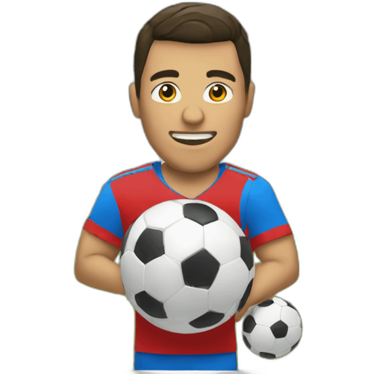 portero de futbol parando pelota emoji