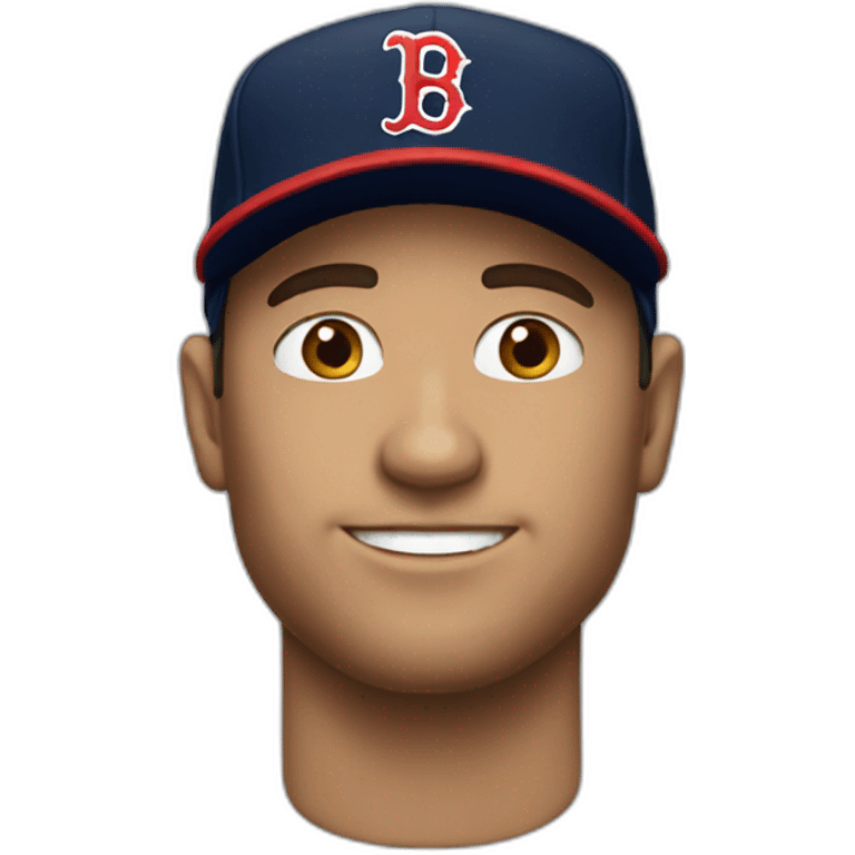 guy with a redsox hat emoji