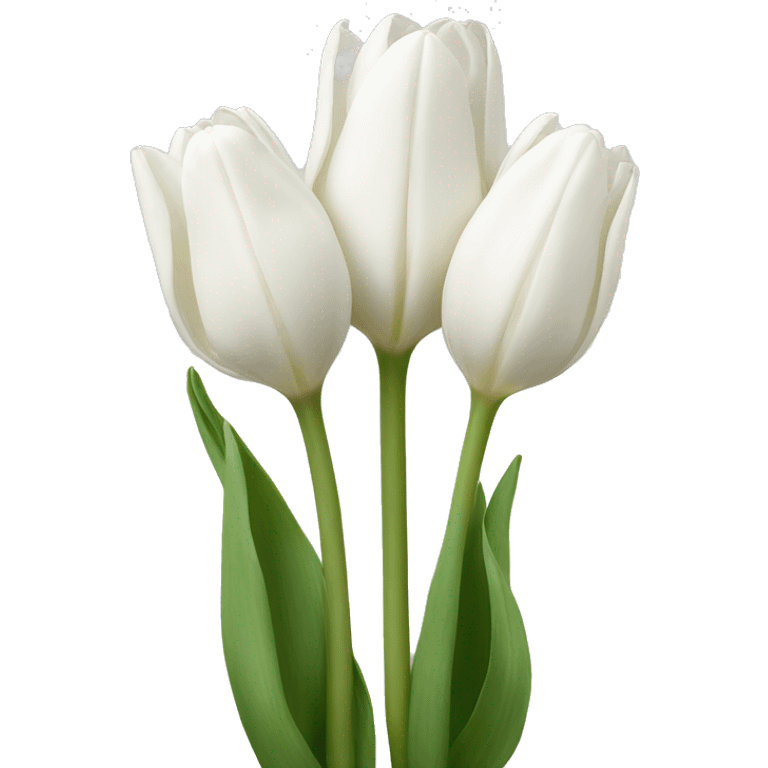 White tulips emoji