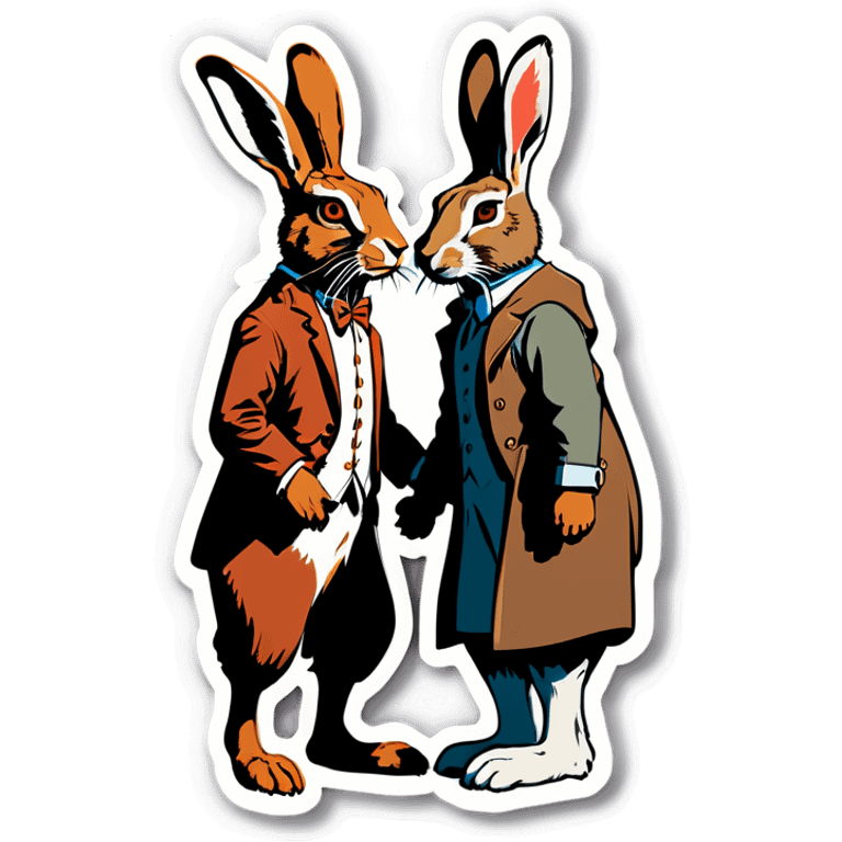 Hare couples emoji