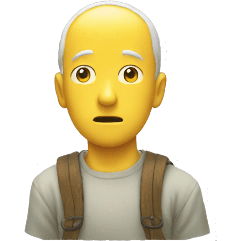 yellow head of ghibli character emoji