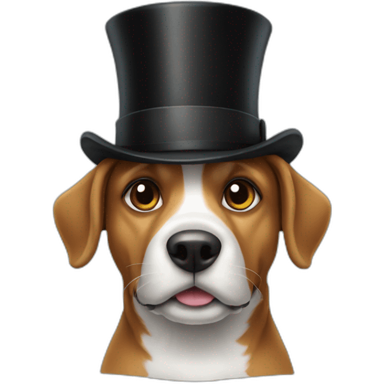 dog in top hat emoji