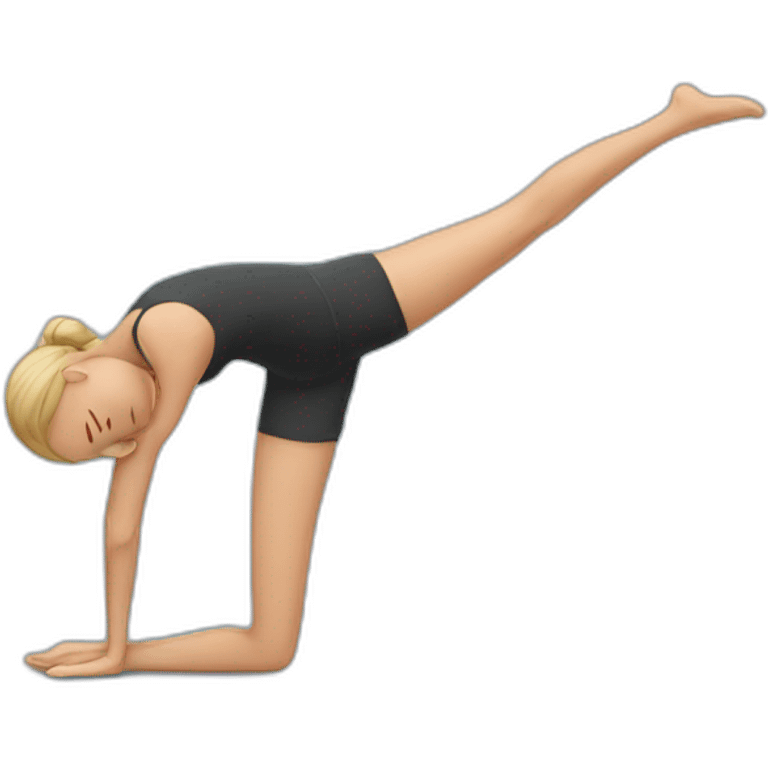 stretching emoji