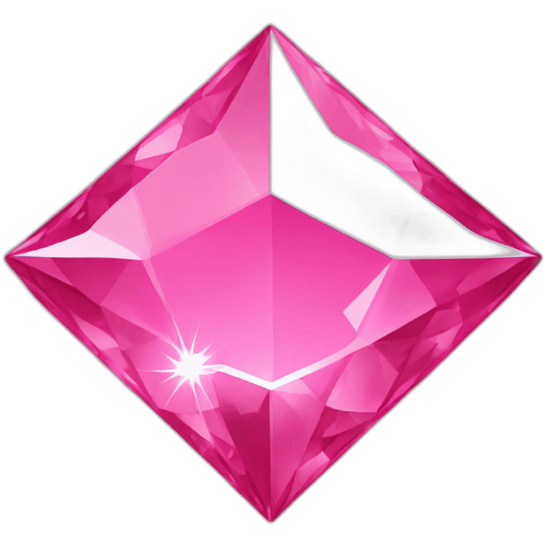 Pink diamond star emoji