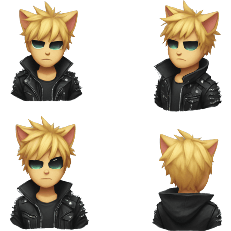 Edgy Punk Catboy emoji