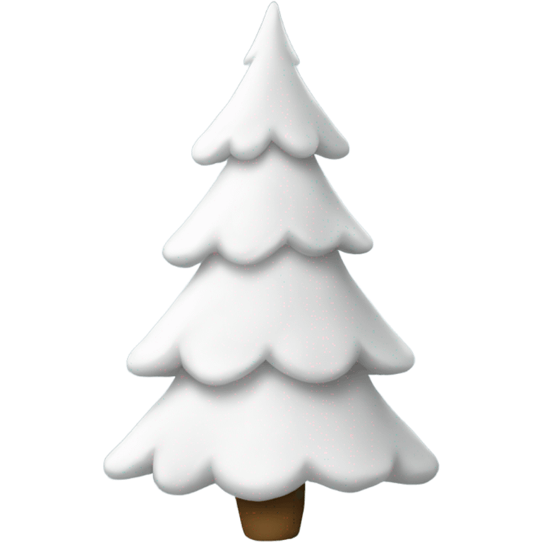 White Christmas tree emoji