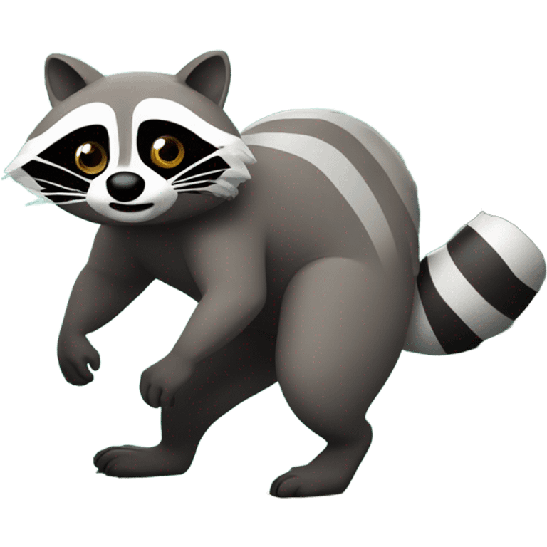 Raccoon hunting emoji