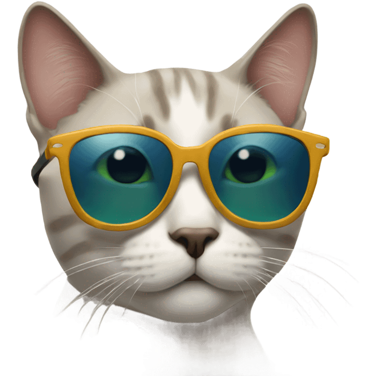 Cat with sunglasses emoji