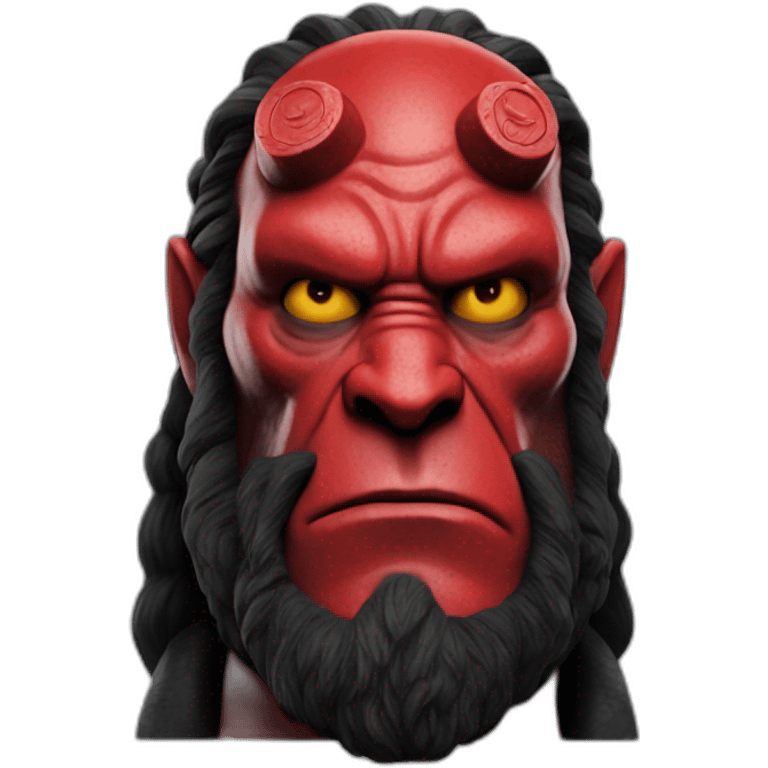 hellboy hyper realistic like in the movie emoji