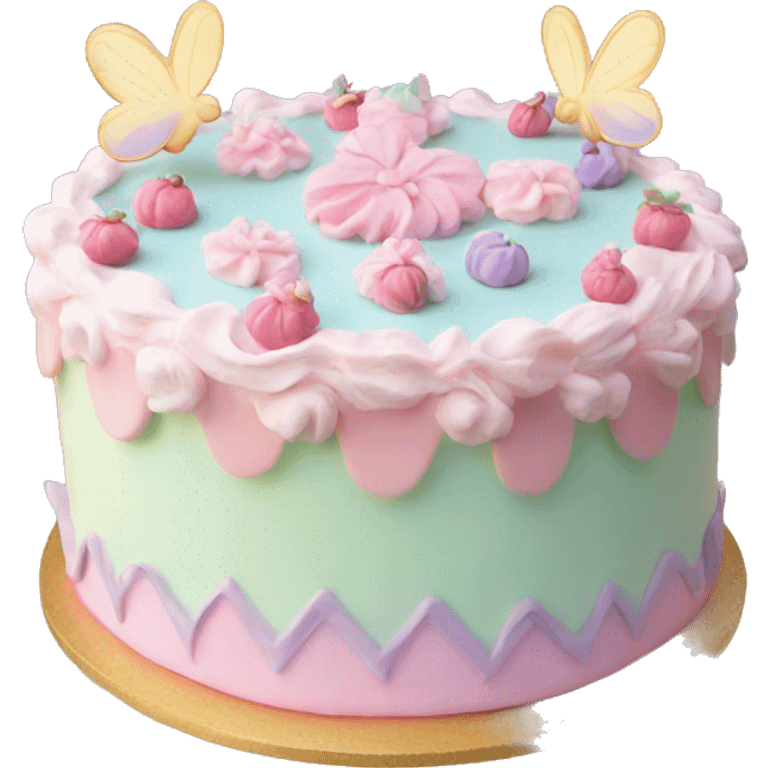 Fairy pastel cake emoji