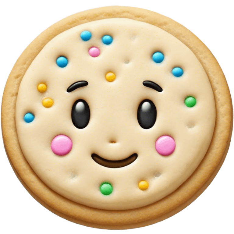 realistic sugar cookie emoji