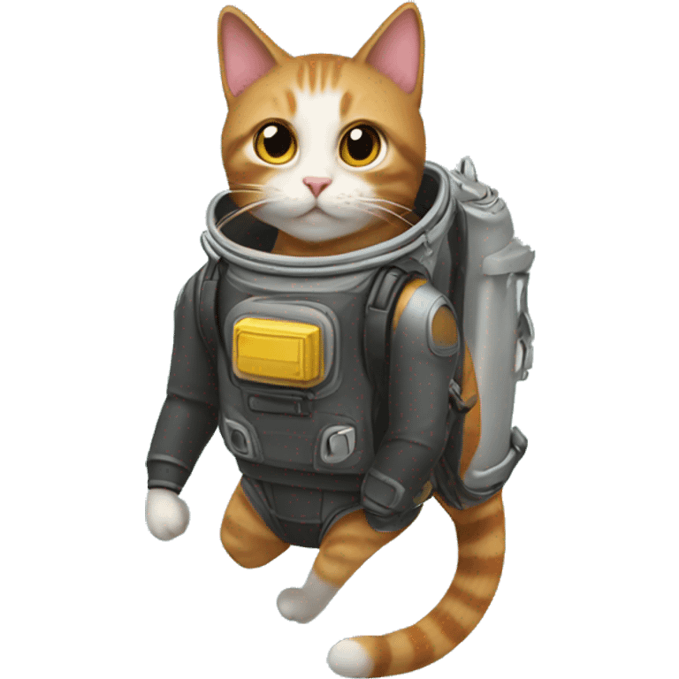 cat with jetpack emoji