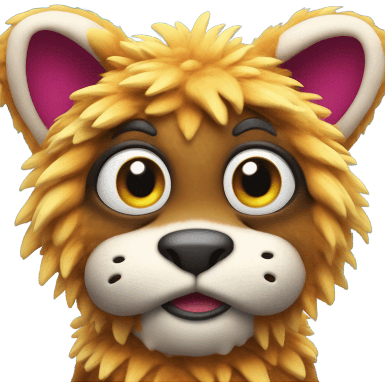 Person in a furry mascot costume emoji