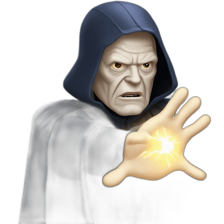 emperor palpatine shooting lightning from hands emoji