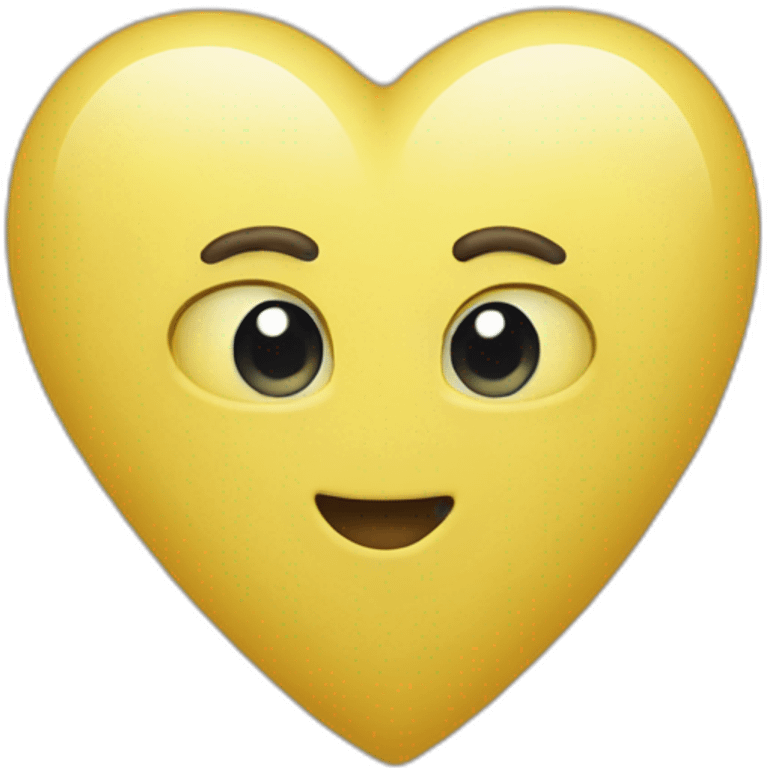 Heart yelow emoji