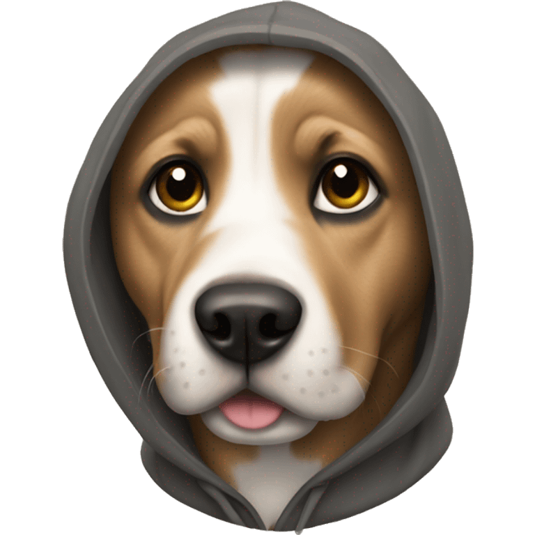 Dog were a hoodie  emoji