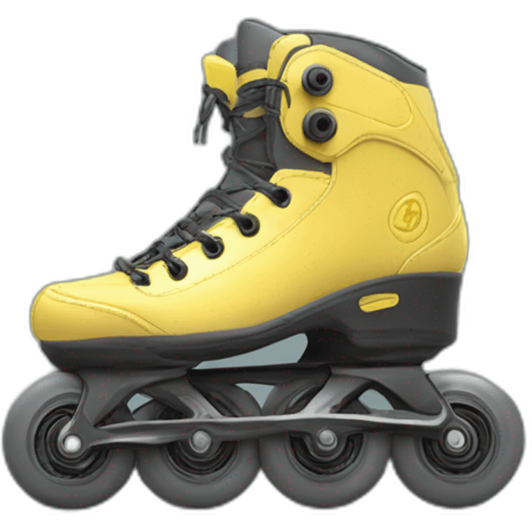 inline skates with two wheels and a flat top emoji