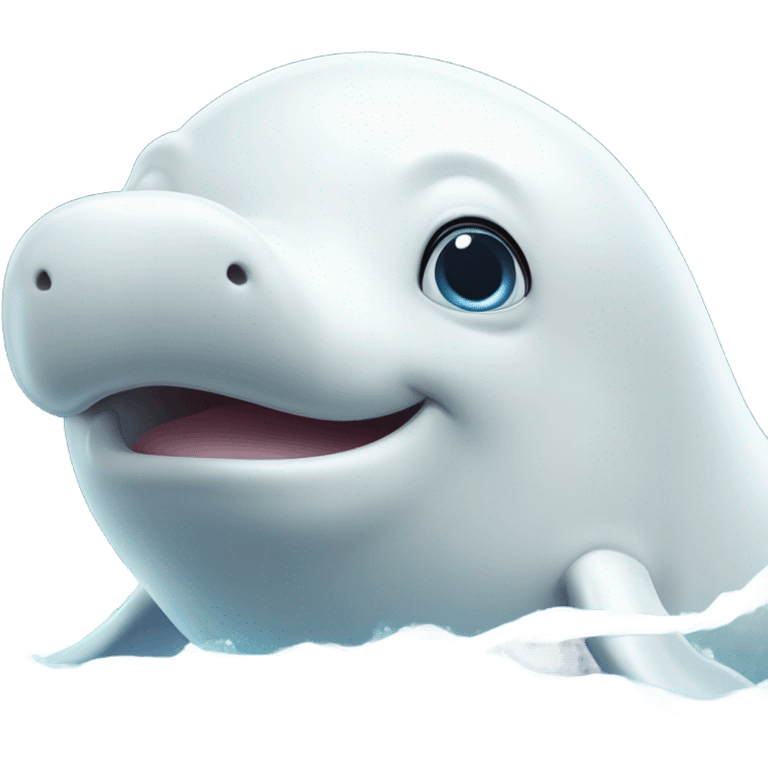 Beluga whale  emoji