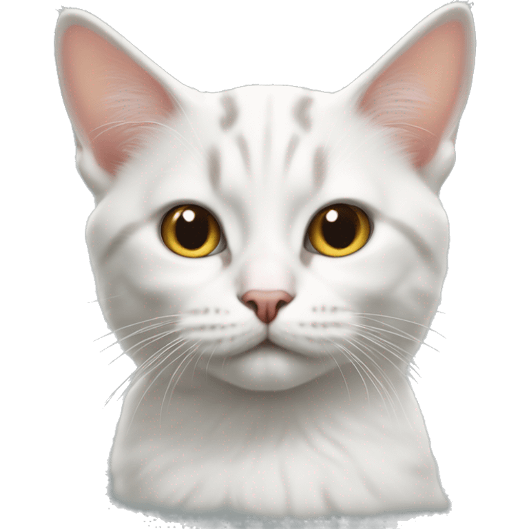 Hyper realistic cute cat emoji