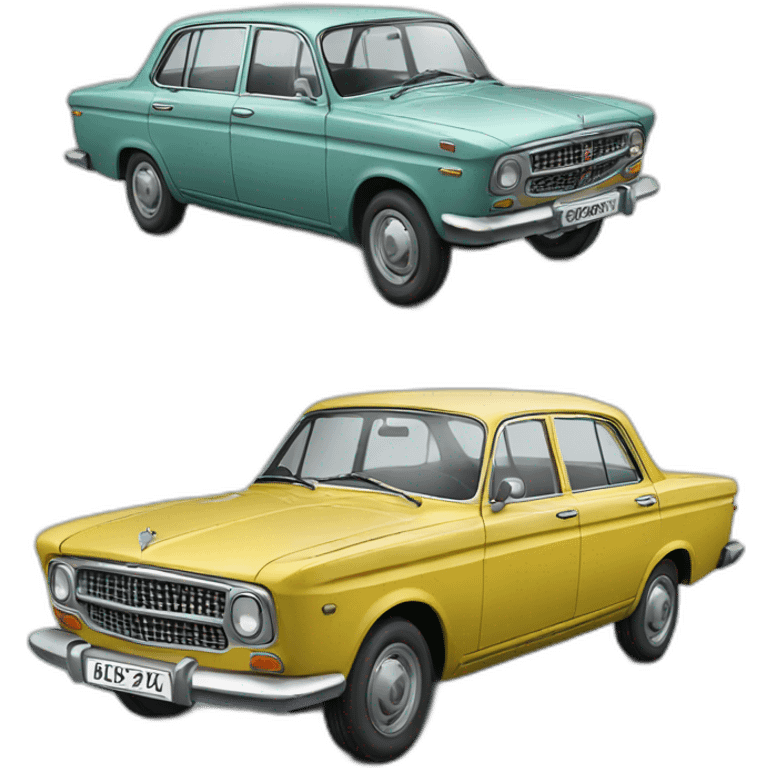 Volga Gaz 24 soviet sedan emoji