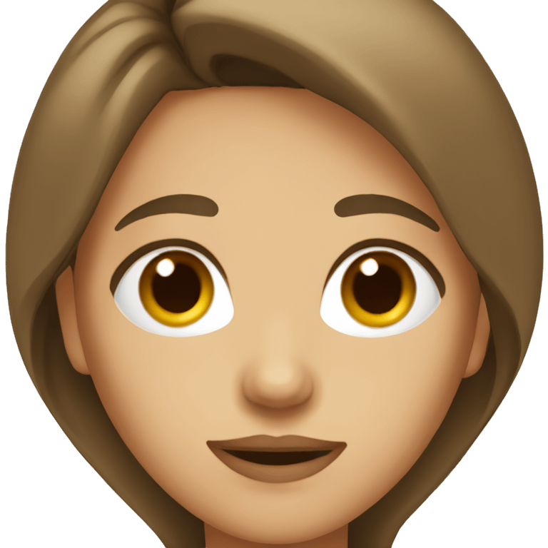 Doctor woman with brown eyes and hair  emoji