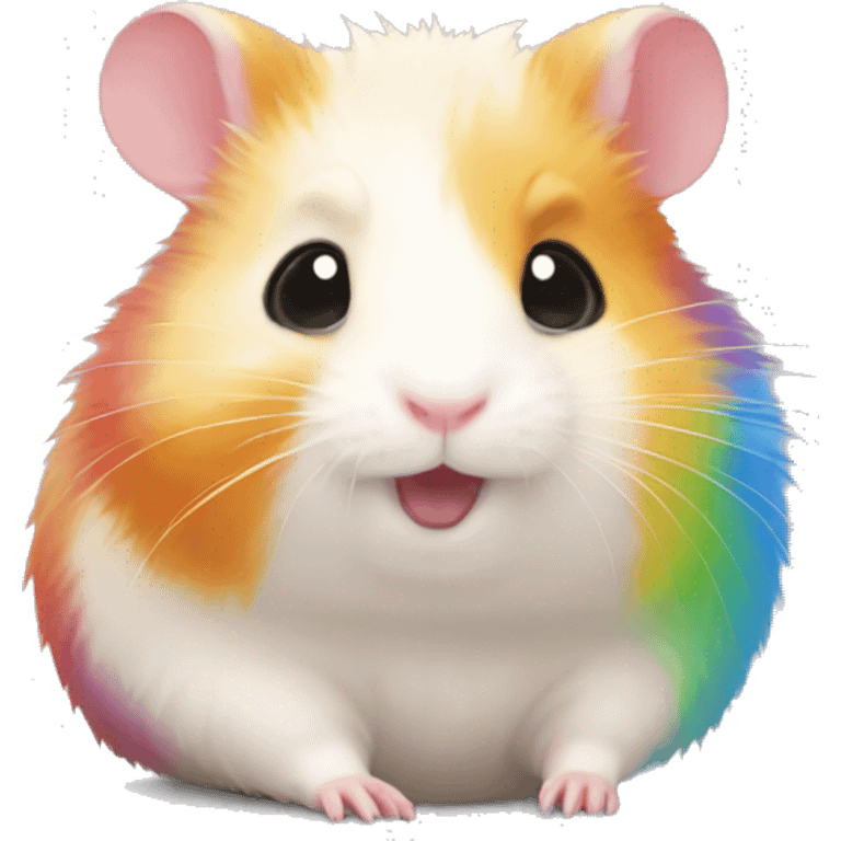 rainbow hamster emoji