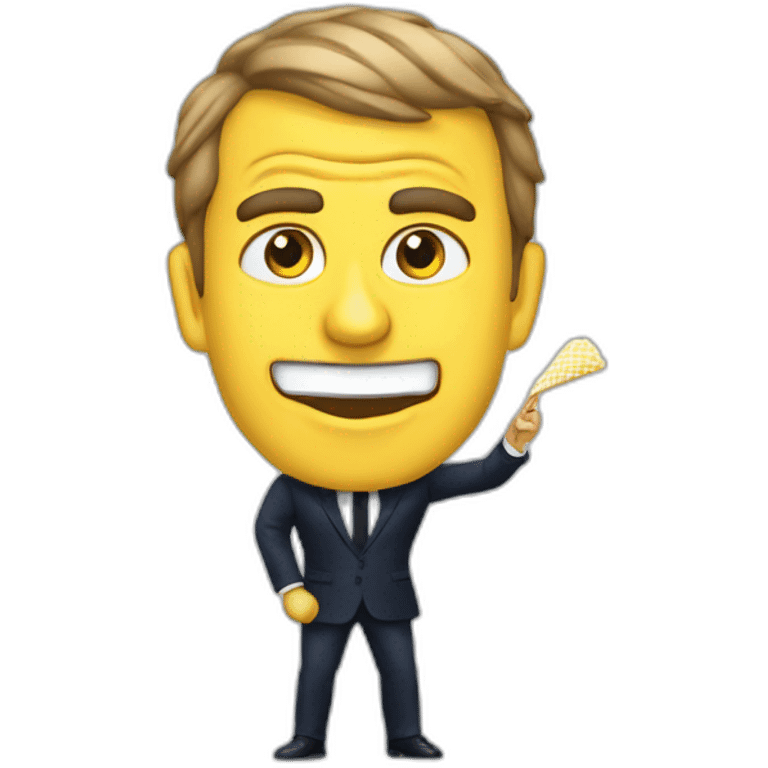 Macron qui bouffe des frittes emoji