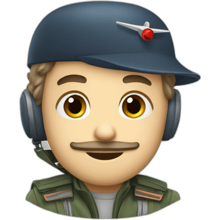 Pilote of war plane emoji