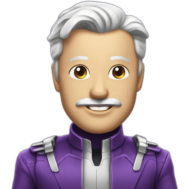 purple chrome tesla emoji