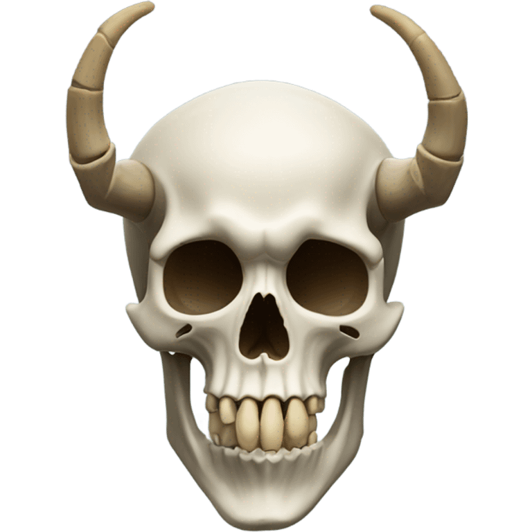 Skeleton with horns emoji