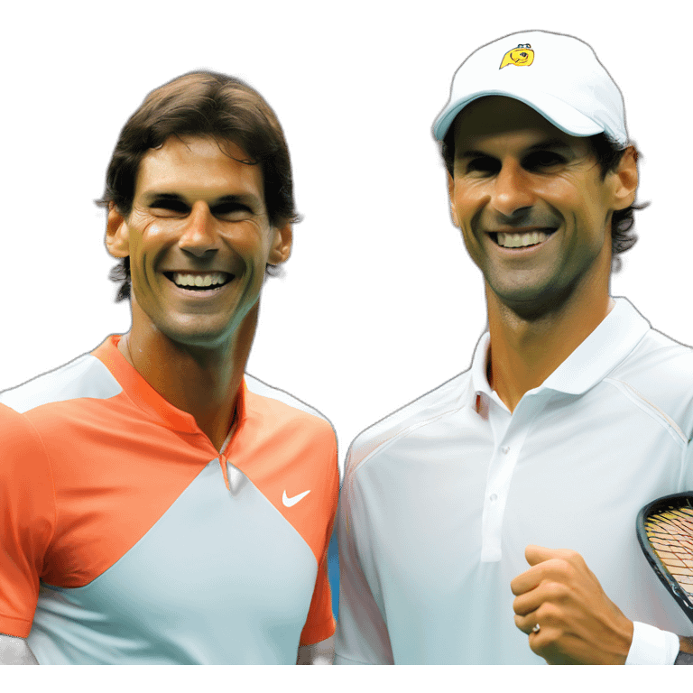 rafael nadal and novak djokovic happier emoji