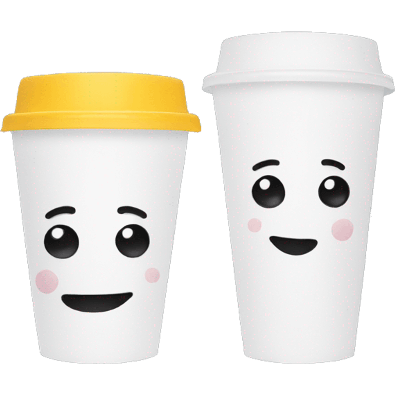 two styrofoam cups emoji