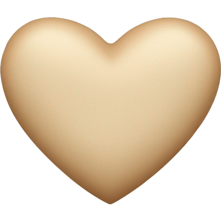 beige heart emoji