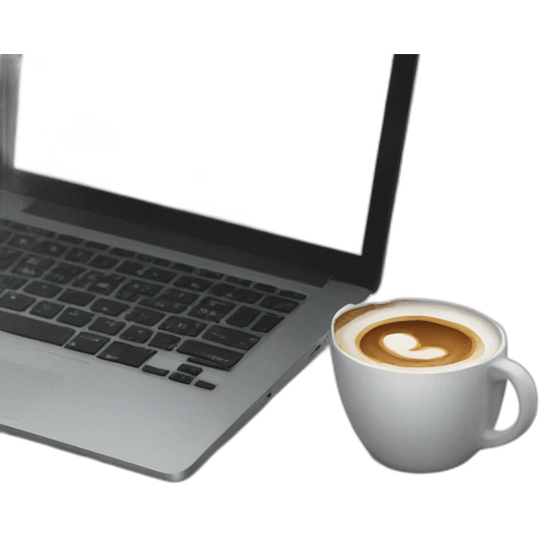 coffee and laptop emoji