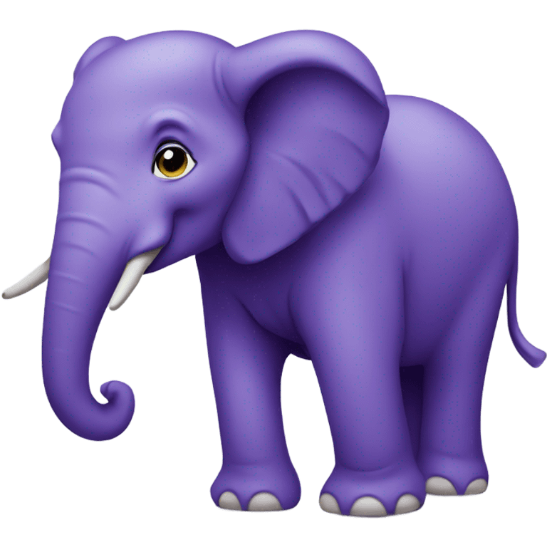 elephant in purple  emoji