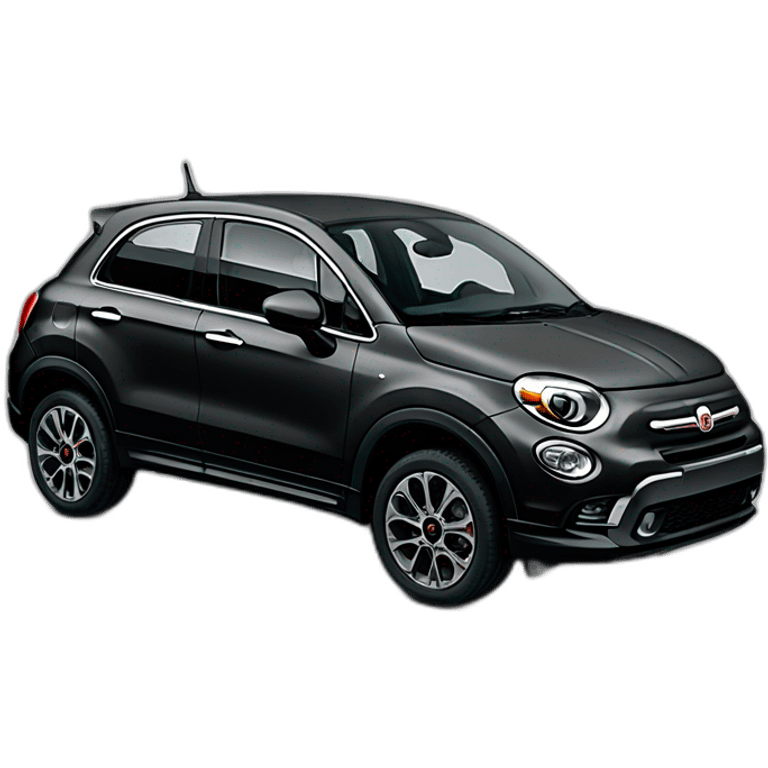 Fiat 500x dark grey smoky exhaust emoji