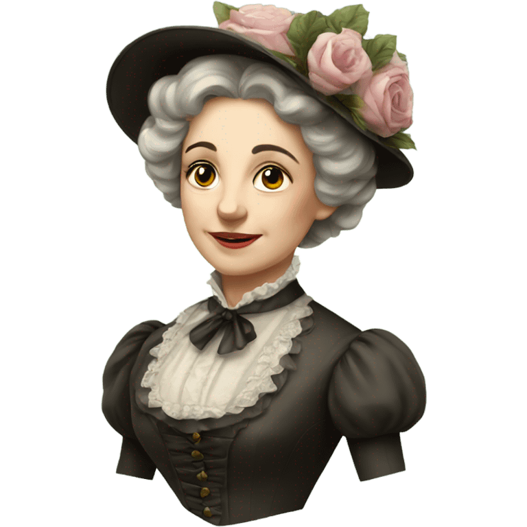 Victorian lady emoji