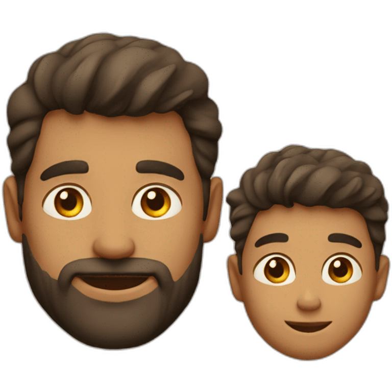 son with his dad emoji