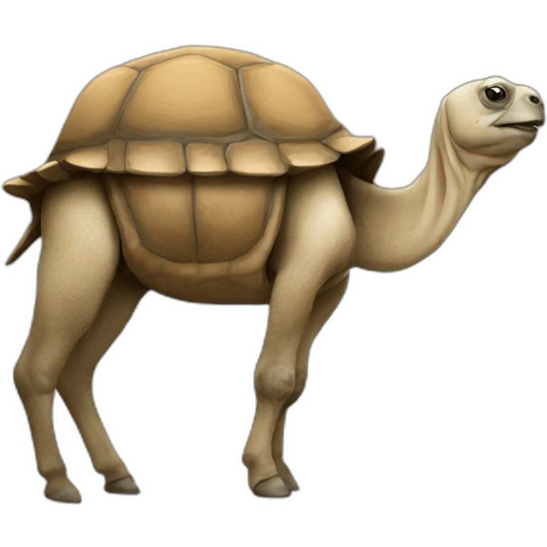 Tortue sur chameau emoji