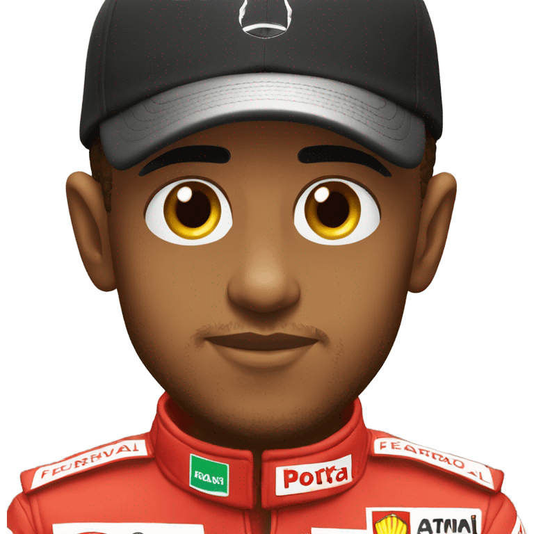 Lewis Hamilton in ferrari emoji