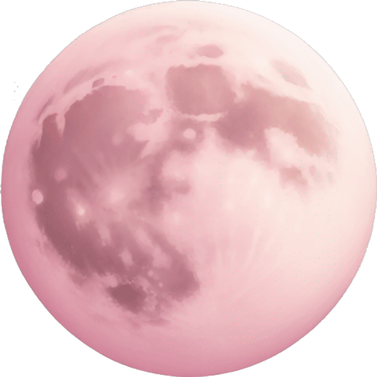 pastel pink moon emoji