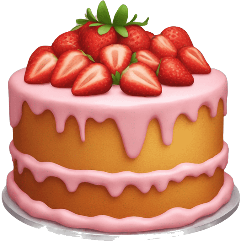 Strawberry cake emoji