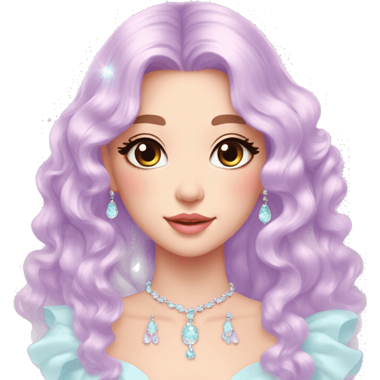 Dreamy pretty elegant kawaii shiny colorful pastel lady pastelcore kawaii beautiful hair cottagecore jewels trending aesthetic emoji