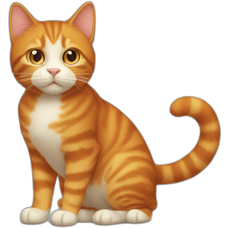 A ginger cat physics emoji